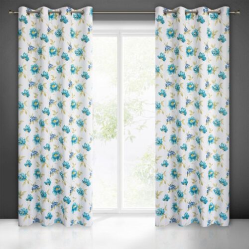 ZKID-01 Gordijn met plantenprint-ZKID-01