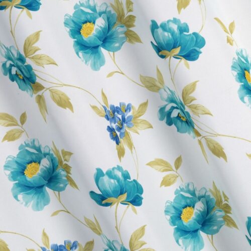 ZKID-01b Gordijn met plantenprint-ZKID-01