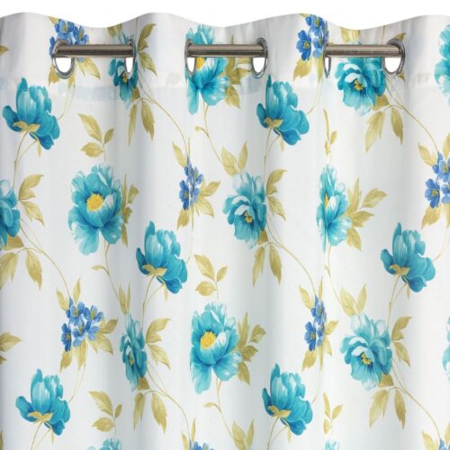ZKID-01d Gordijn met plantenprint-ZKID-01