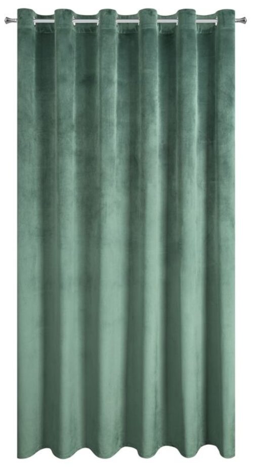 ZKIW-08d Velvet Ringgordijn - Teal