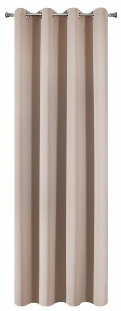 Velvet Ringgordijn - Beige