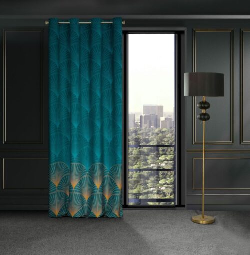 Velours gordijn met ringen ZKLO-01
