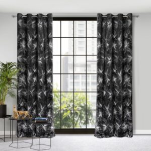 Fluwelen gordijn met print ZKLY-02