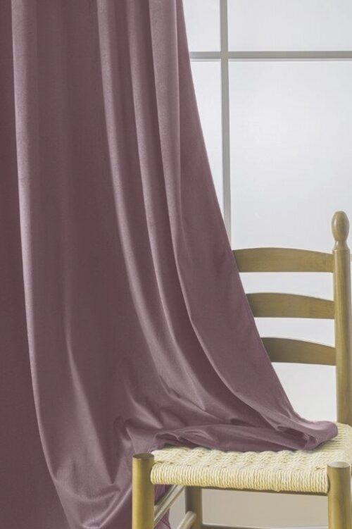 ZKMR-05B Lila velours gordijn met ringen ZKMR-05