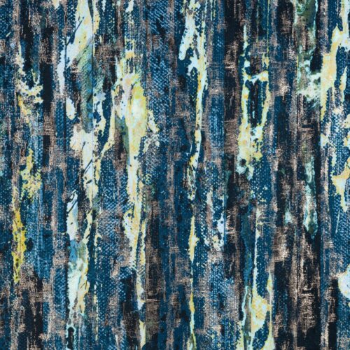 Velours gordijn met metallic print ZKNJ-01