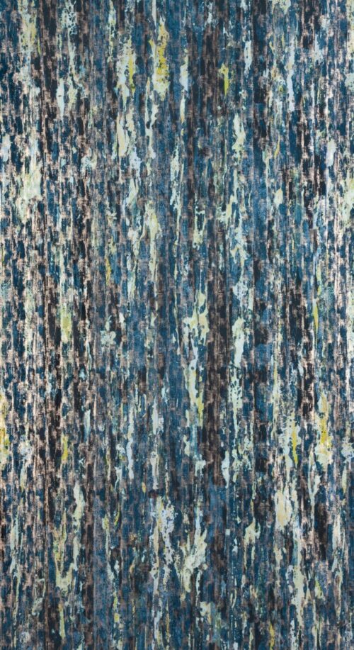 Velours gordijn met metallic print ZKNJ-01