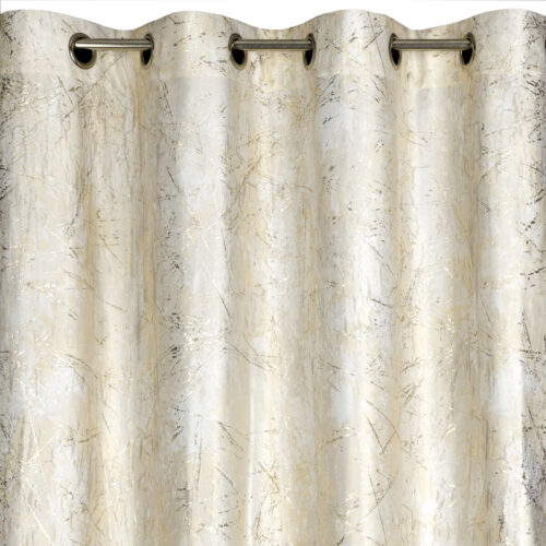 Velours gordijn met metallic print ZKNK-01