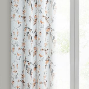 Etamine gordijn met botanisch motief ZKNM-01