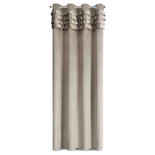 Velours gordijn met ruches ZKNS-03