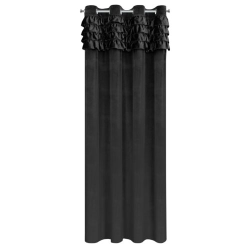 ZKNS-05B Velours gordijn met ruches ZKNS-05