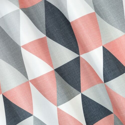 ZKPB-01b Gordijn met geometrische print ZKPB-01
