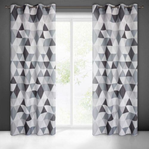 Gordijn met geometrische print ZKPB-03