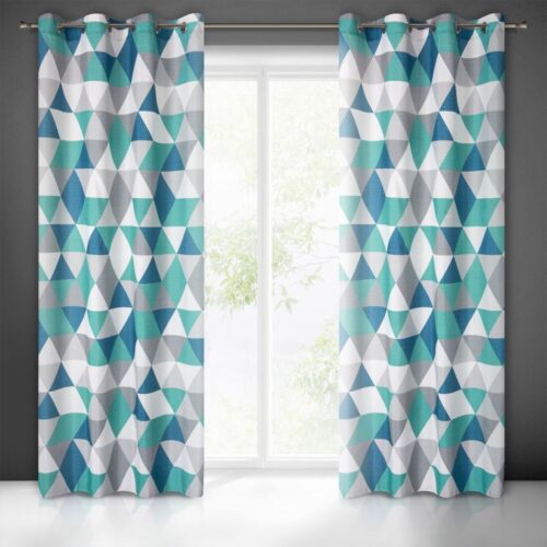Gordijn met geometrische print ZKPB-04
