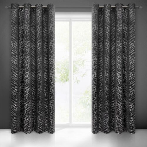 ZKPD-05a Fluwelen gordijn met glanzende print ZKPD-05