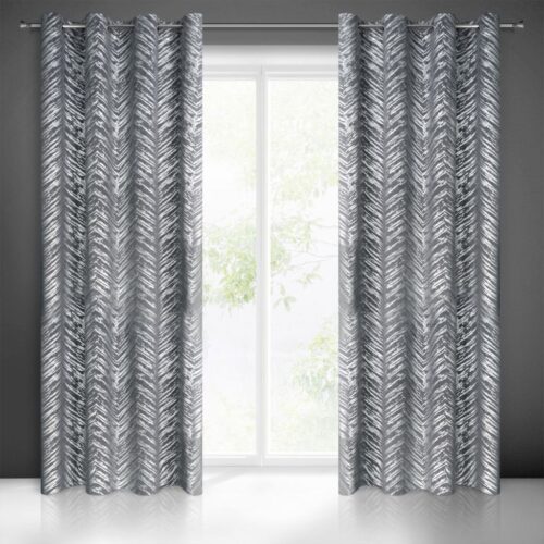 ZKPD-08a Fluwelen gordijn met glanzende print ZKPD-08