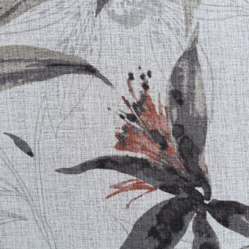 ZKPG-01a Gordijn in-between van etamine met plantenprint ZKPG-01
