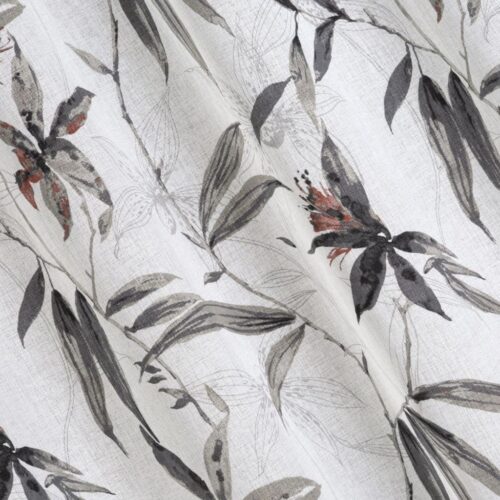 ZKPG-01b Gordijn in-between van etamine met plantenprint ZKPG-01
