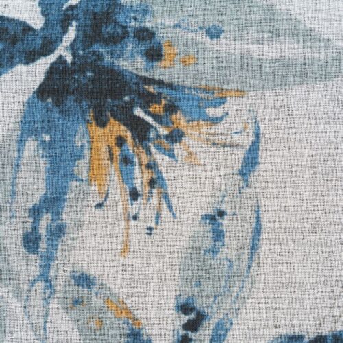 Gordijn in-between van etamine met plantenprint ZKPG-02
