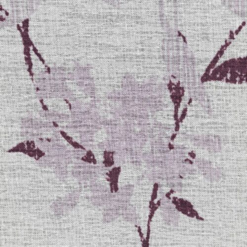 Gordijn in-between van etamine met plantenprint ZKPH-01