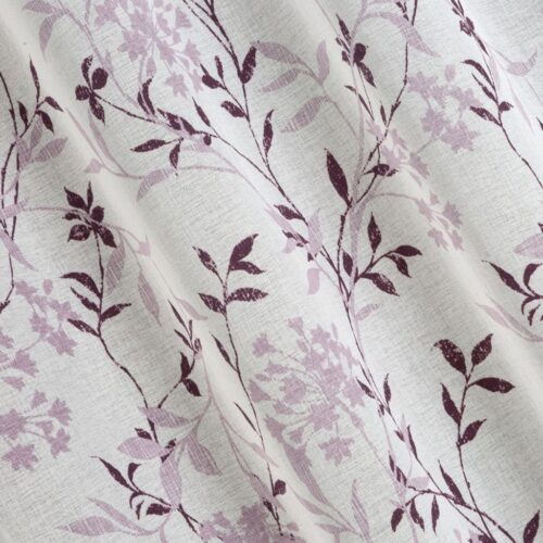 Gordijn in-between van etamine met plantenprint ZKPH-01