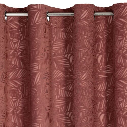 Fluwelen gordijn met uitgesneden plantenmotief ZKPI-04