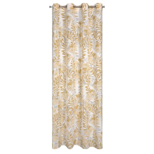 Jacquardgordijn met plantenmotief ZKPL-01