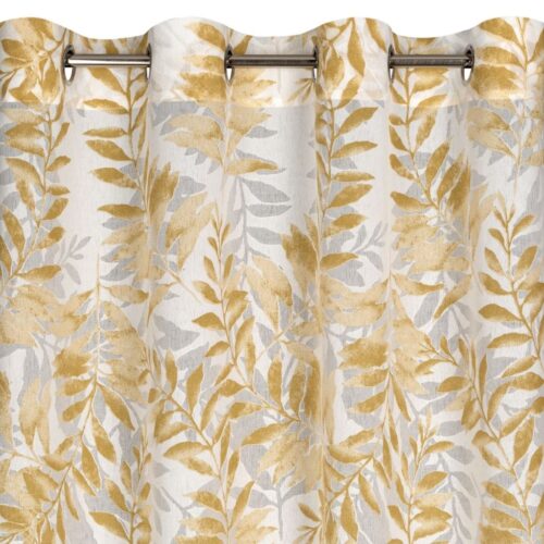 Jacquardgordijn met plantenmotief ZKPL-01
