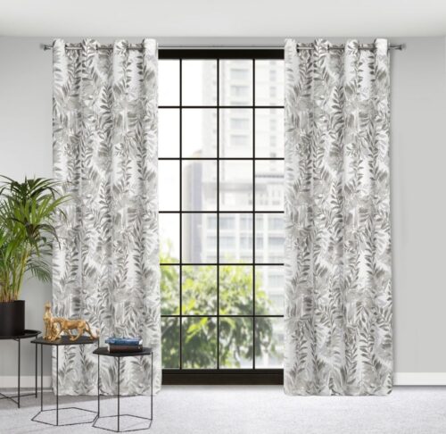 Jacquard gordijn met plantenmotief ZKPL-03