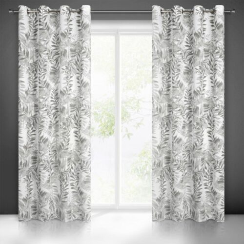 Jacquard gordijn met plantenmotief ZKPL-03
