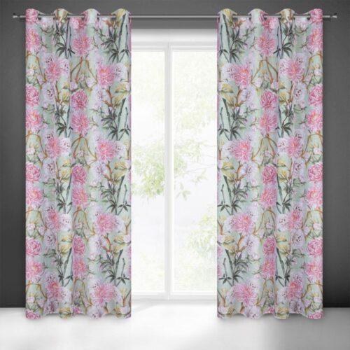 ZKPO-02A Etamine gordijn met print ZKPO-02