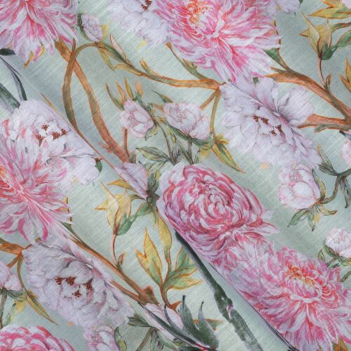 ZKPO-02C Etamine gordijn met print ZKPO-02