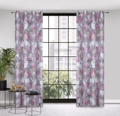Etamine gordijn met print ZKPO-03