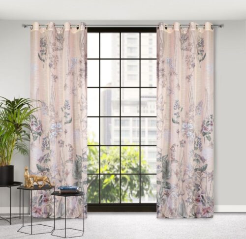 Etamine gordijn met print ZKPO-04