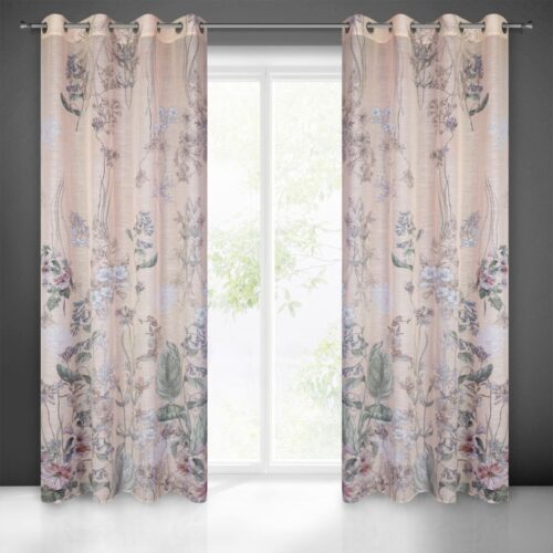 Etamine gordijn met print ZKPO-04