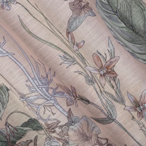 Etamine gordijn met print ZKPO-04