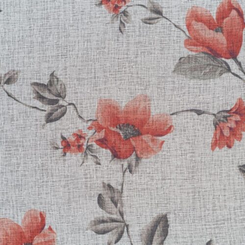 ZKPS-01A Gordijn met bloemenprint ZKPS-01