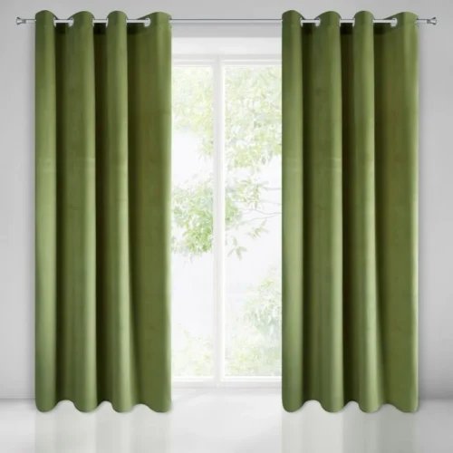 Velours gordijn met ringen ZKXX-02