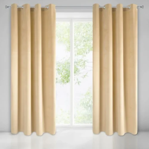 Velours gordijn met ringen ZKXX-04