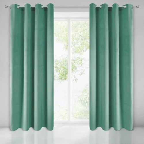 Velours gordijn met ringen ZKXX-06