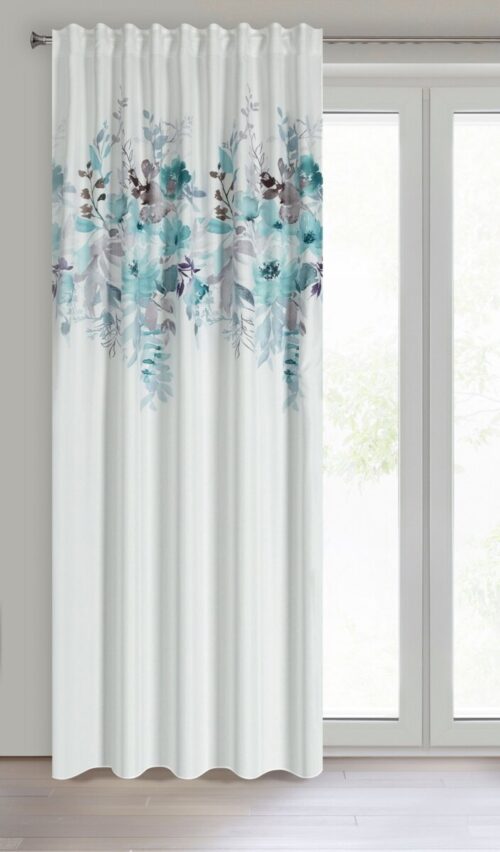 Gordijn met bloemenprint ZLK-01