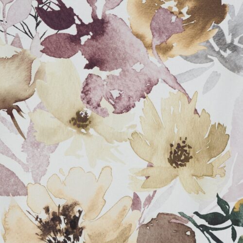 ZLK-02A Gordijn met bloemenprint ZLK-02