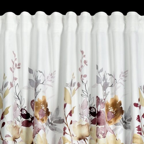ZLK-02B Gordijn met bloemenprint ZLK-02