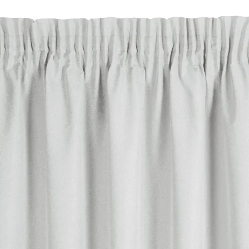 ZLP-01c Verduisterend Plooigordijn met Linnenlook - Wit
