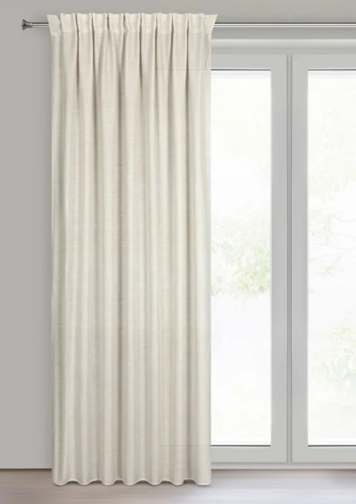 ZLS-01a Linnenlook Plooigordijn Gemêleerd - Beige