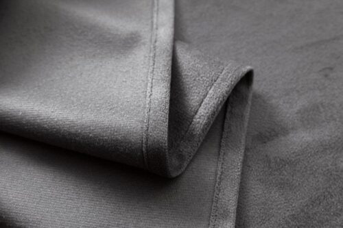 Grafiet velours plooigordijn ZMR-02