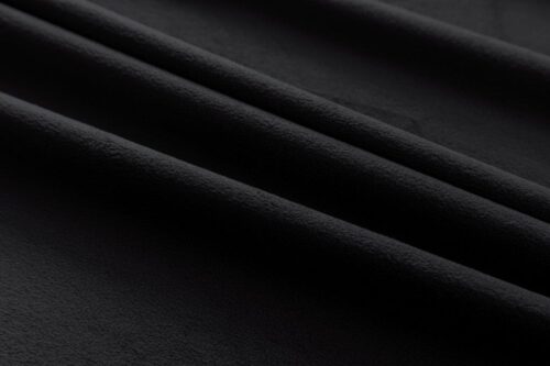 ZMR-06-D3 Zwart velours plooigordijn ZMR-06