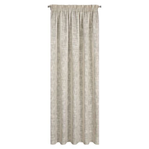 ZWX-02-WW Beige Linnenlook Plooigordijn met Structuur