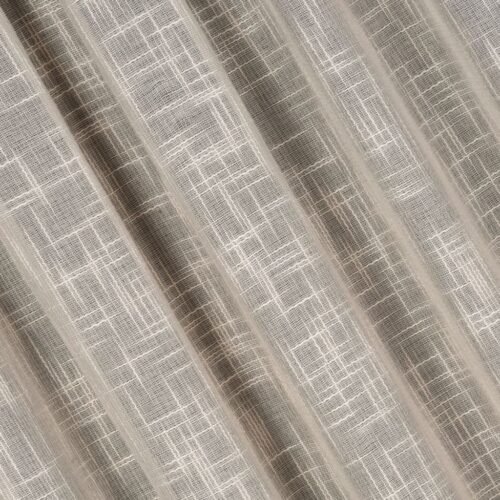 ZWX-02c Beige Linnenlook Plooigordijn met Structuur
