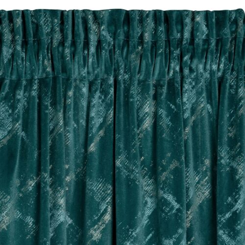 Velours gordijn met champagneprint ZWY-04