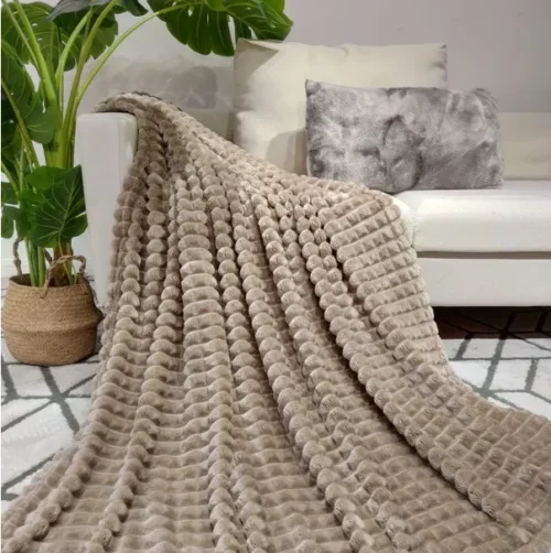 Luxe Fluffy Deken - Beige
